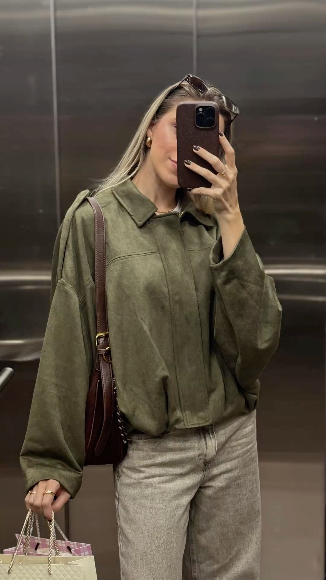 Bomber jacket, verde oliva