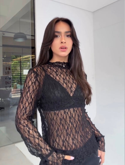 Blusa en encaje