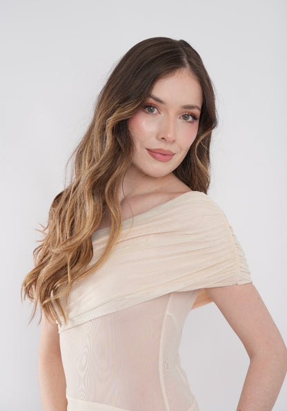 Vestido sol de beige
