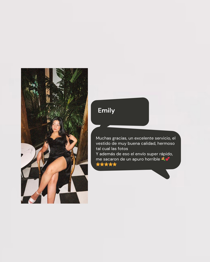 Vestido gardy con corset / negro