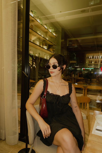 Vestido victoria con corset - negro