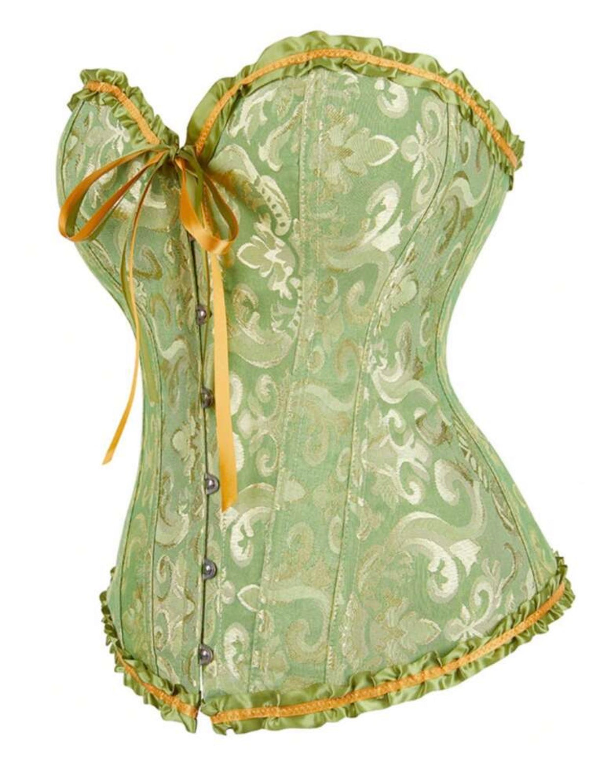 Corset verde para disfraz de la princesa y el sapo