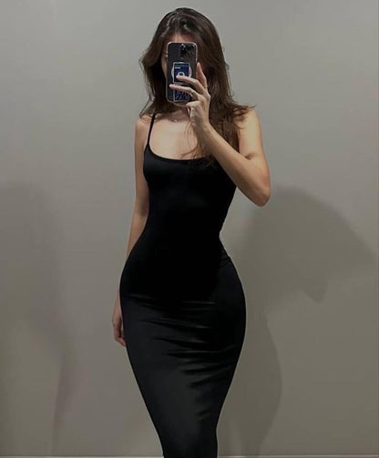 Vestido largo ajustado al cuerpo