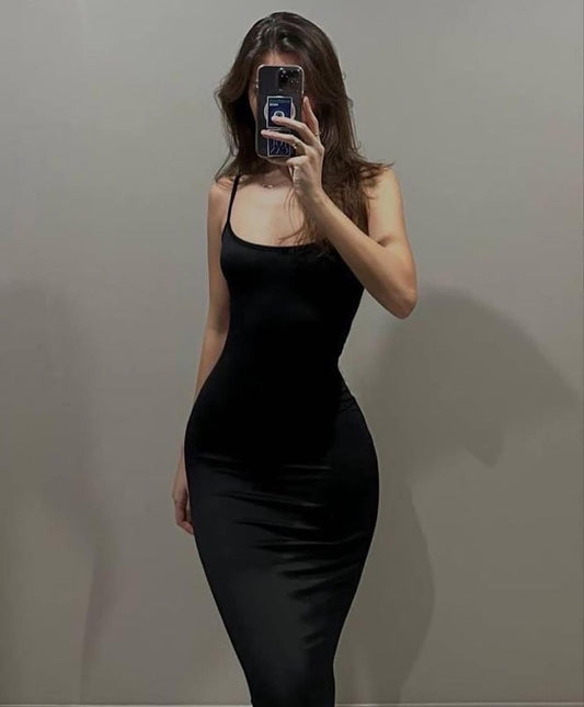 Vestido largo ajustado al cuerpo
