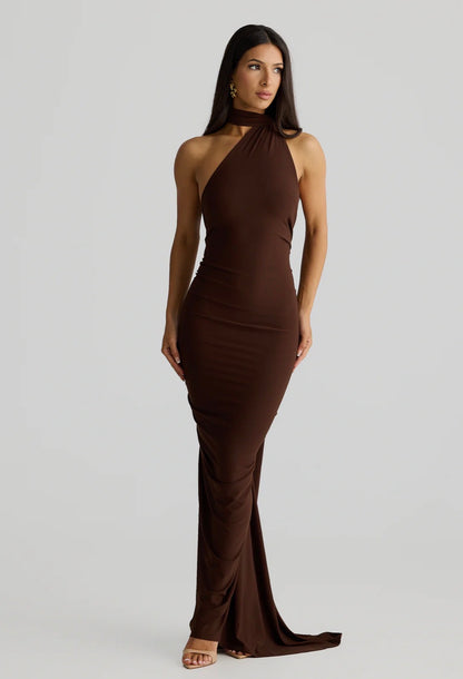 Vestido Ámbar café