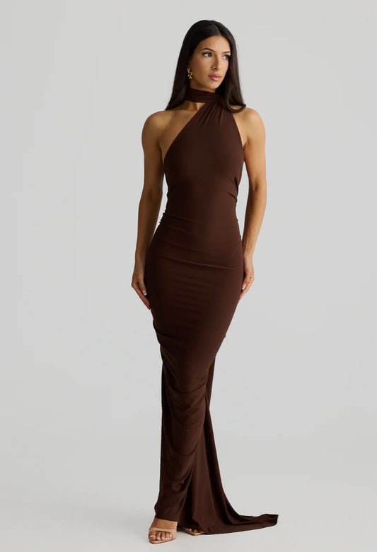 Vestido Ámbar café