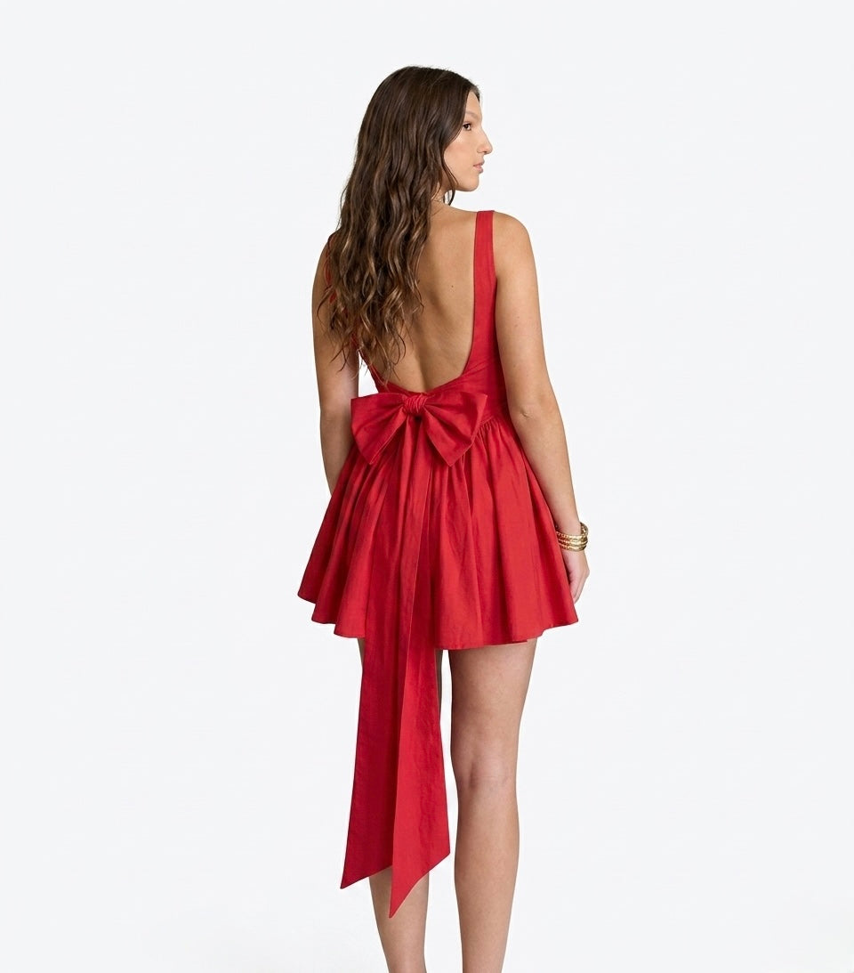 Vestido coquette rojo