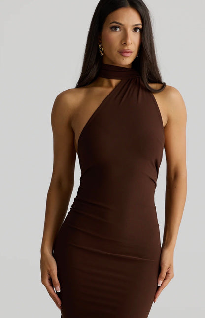 Vestido Ámbar café