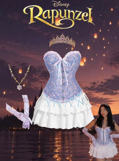 Corset lila para disfraz rapunzel