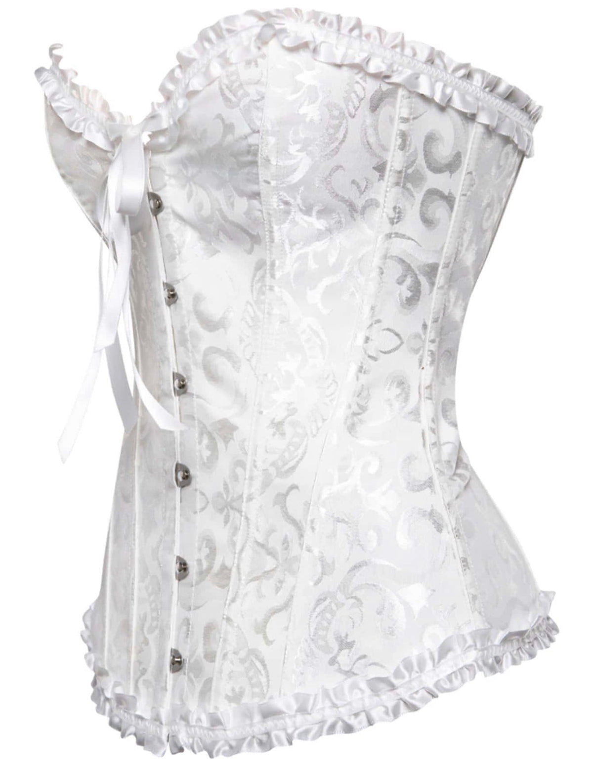 Corset blanco para el disfraz de novia, ángel, ratatouille