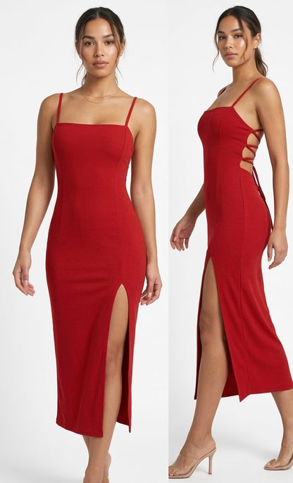 Vestido corset rojo
