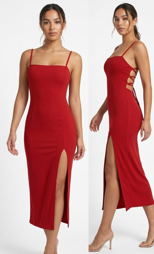 Vestido corset rojo