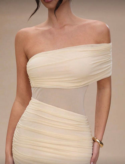 Vestido sol de beige