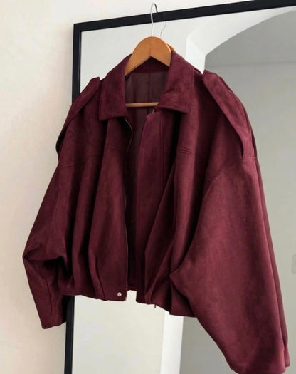 Bomber jacket vinotinto