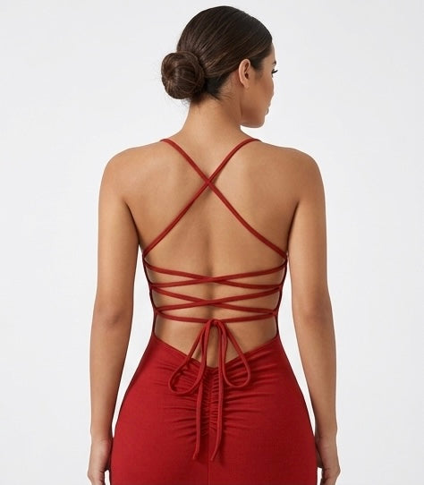 Vestido corset rojo