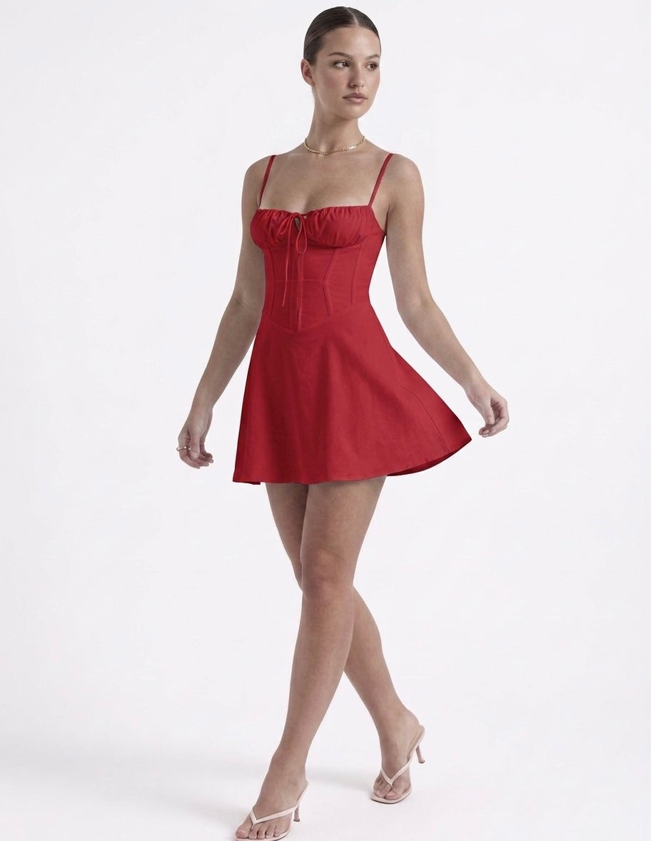 Vestido Olivia rojo