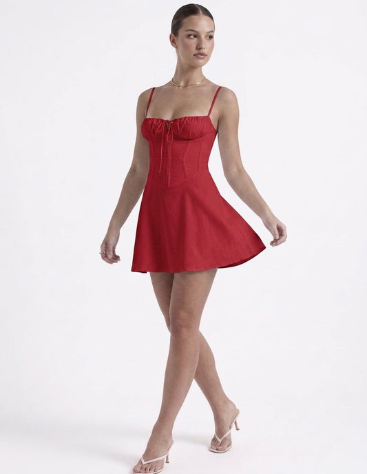 Vestido Olivia rojo