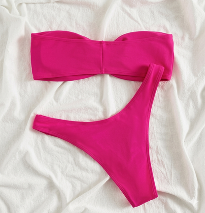 Vestido de baño fucsia