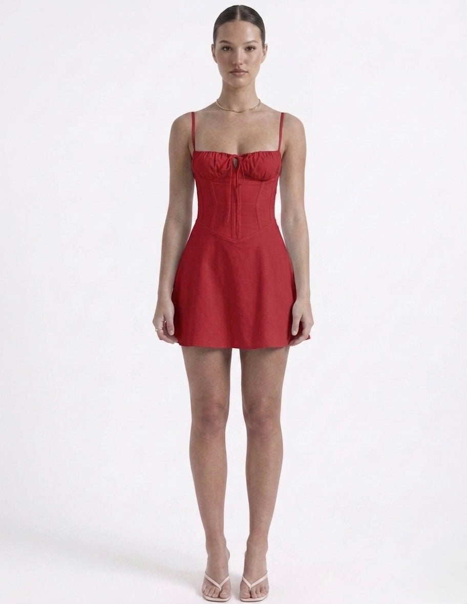 Vestido Olivia rojo