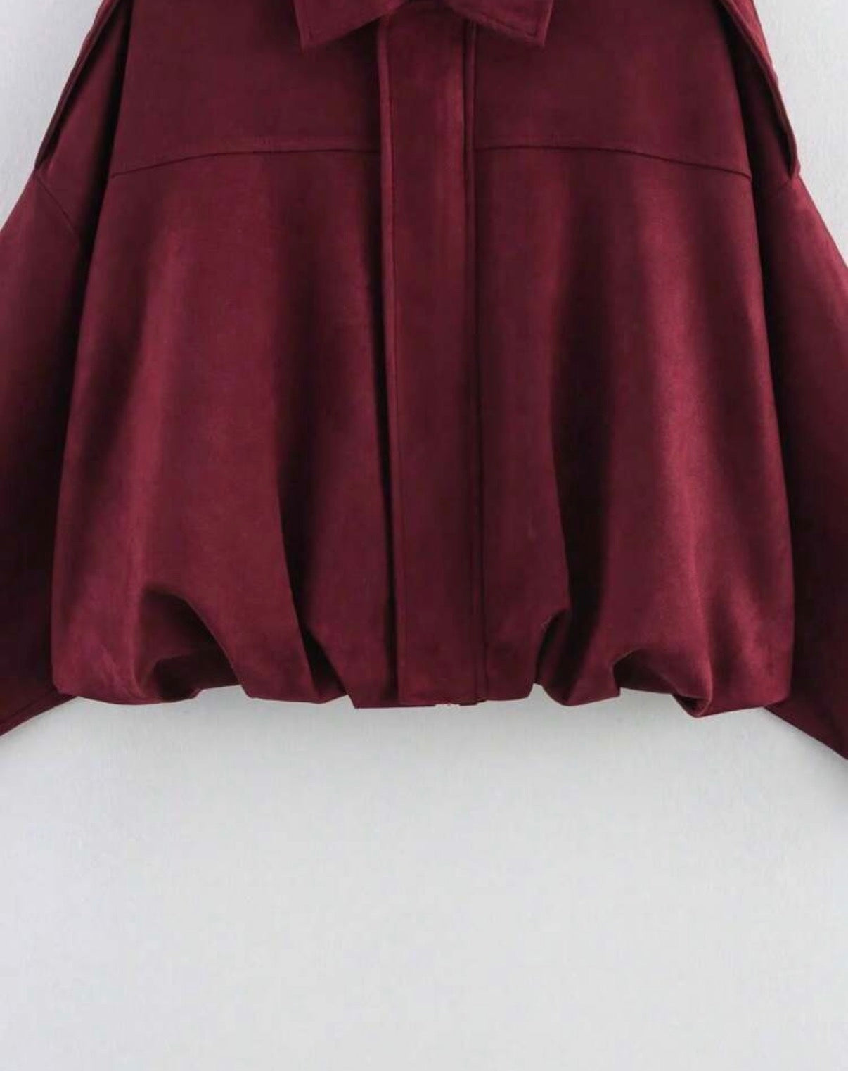 Bomber jacket vinotinto