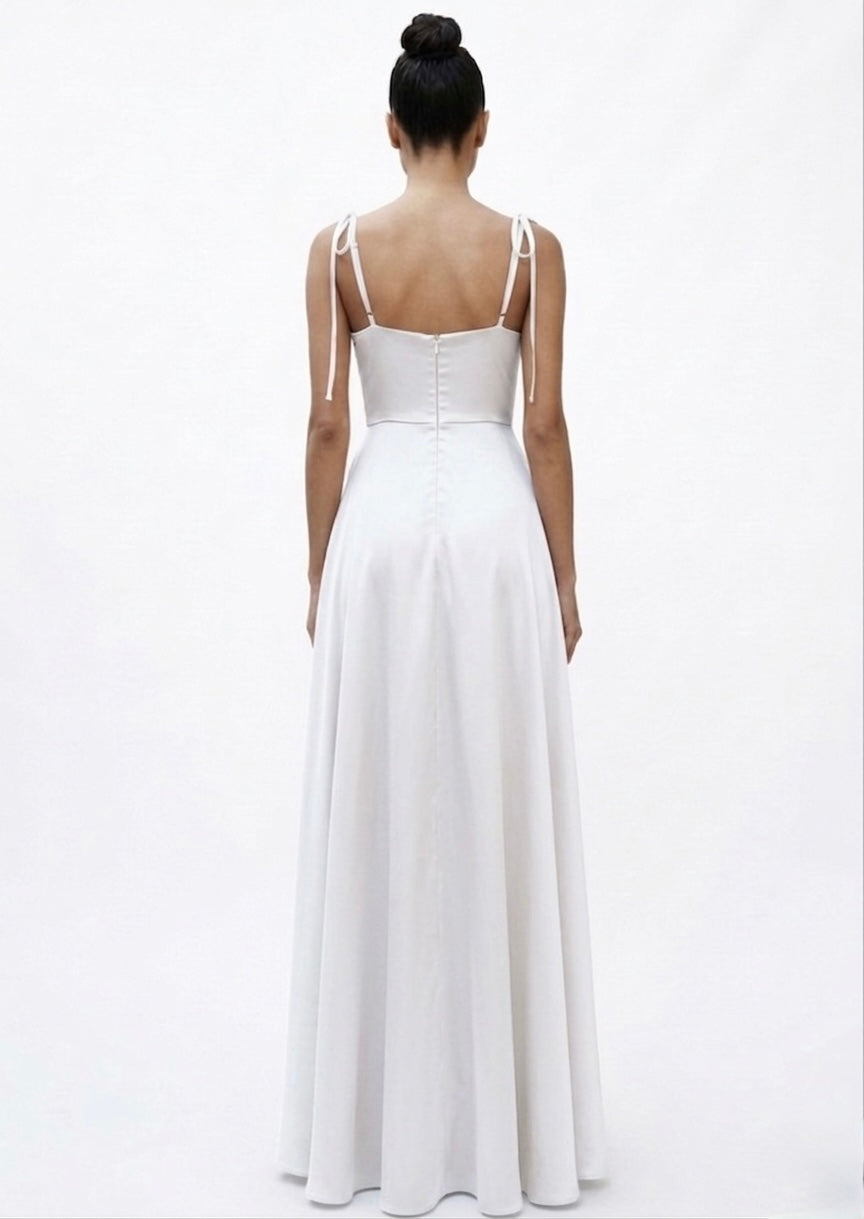 Vestido tirantes de amarrar