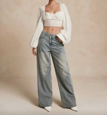 Jean pretina asimétrica