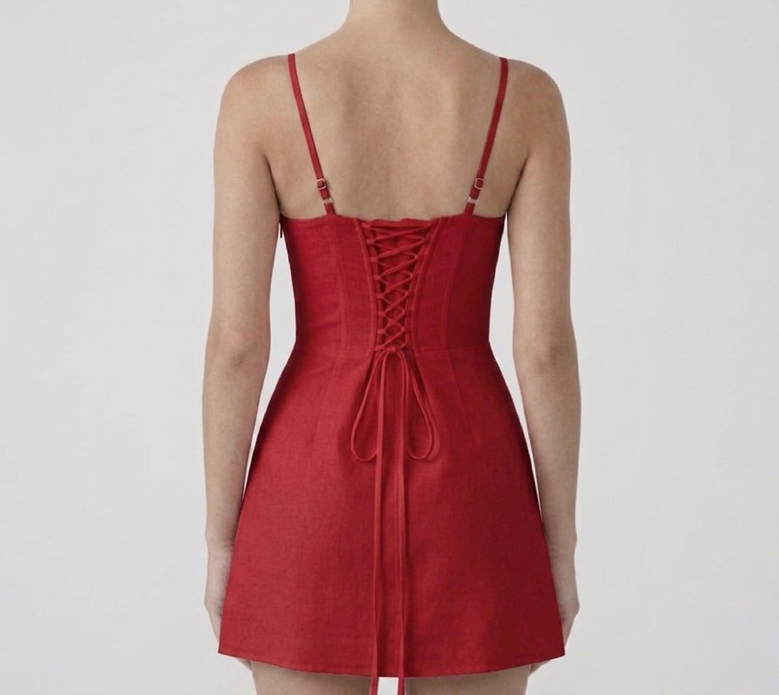 Vestido Olivia rojo
