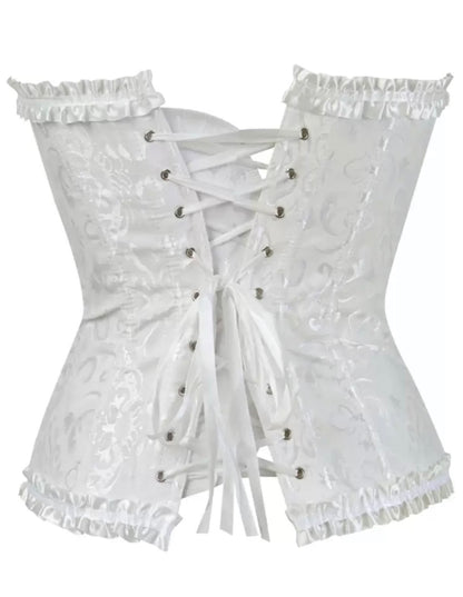 Corset blanco para el disfraz de novia, ángel, ratatouille