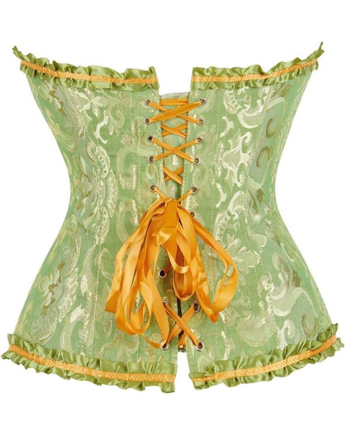 Corset verde para disfraz de la princesa y el sapo