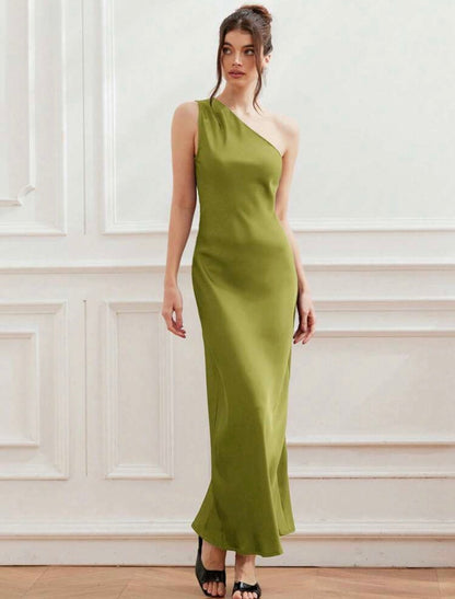 Vestido Amara, verde oliva