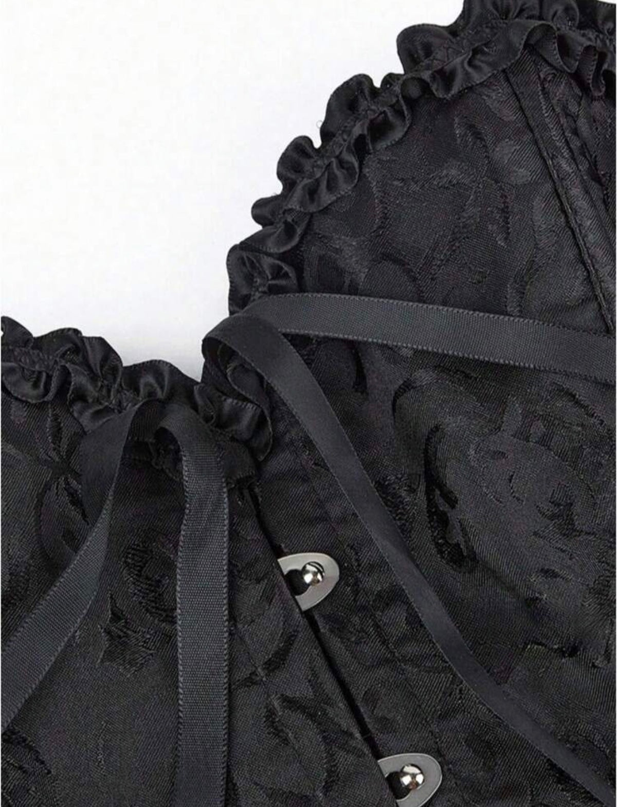 Corset negro para disfraz de the vampire diaries / conejita / ángel negro