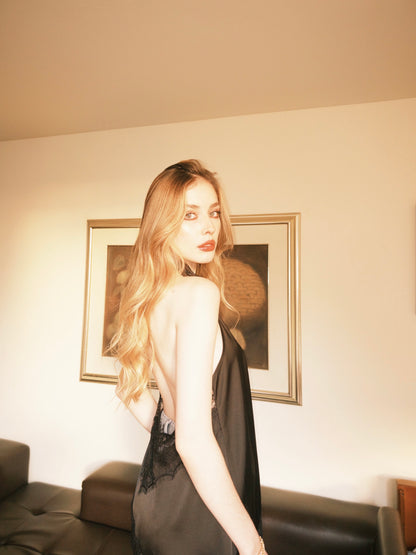 Blusa Gaia / satén - encaje
