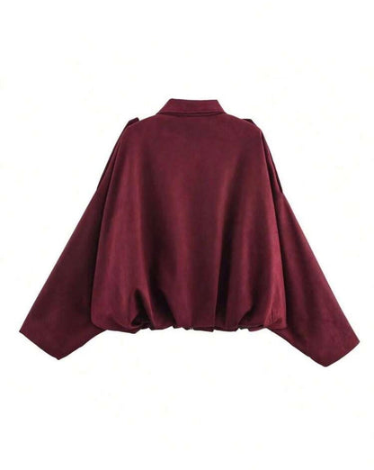 Bomber jacket vinotinto