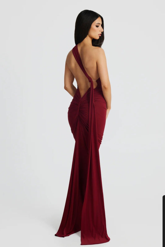 Vestido Ámbar vinotinto