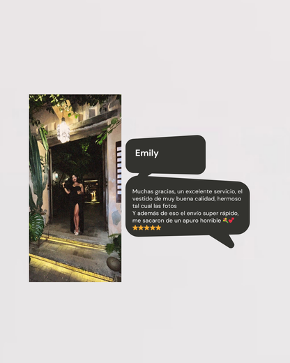 Vestido gardy con corset / negro