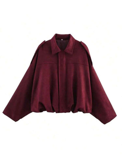 Bomber jacket vinotinto