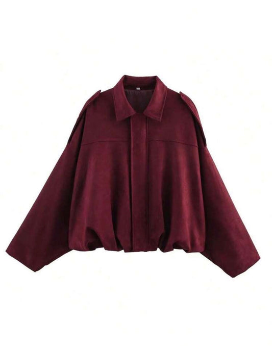 Bomber jacket vinotinto