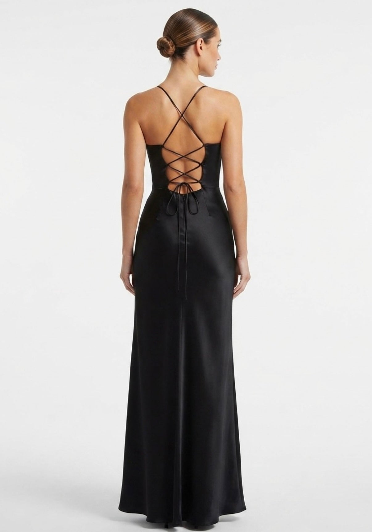 Vestido gardy con corset / negro