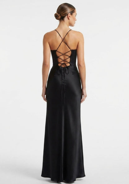 Vestido gardy con corset / negro