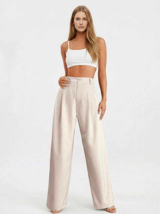 Pantalón sastre beige