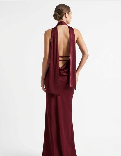 Vestido burgundy luxe