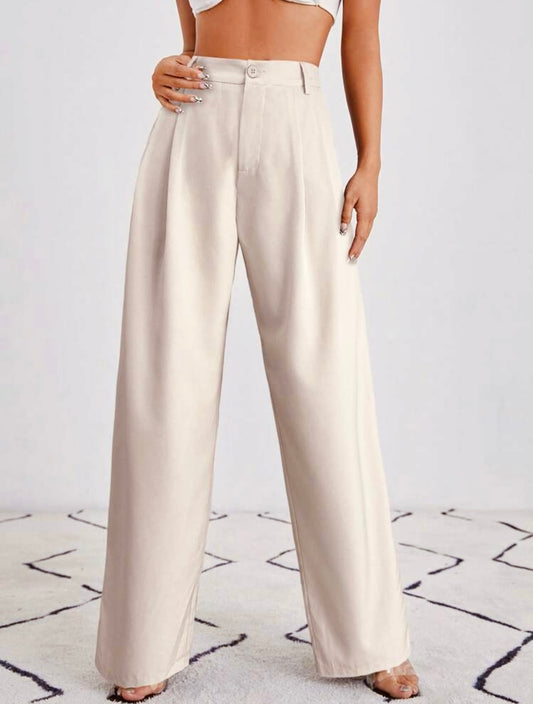Pantalón sastre beige