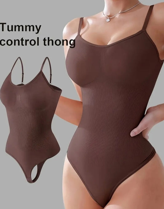 Body coral / control abdomen café