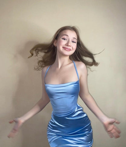 Vestido mía - Azul cielo