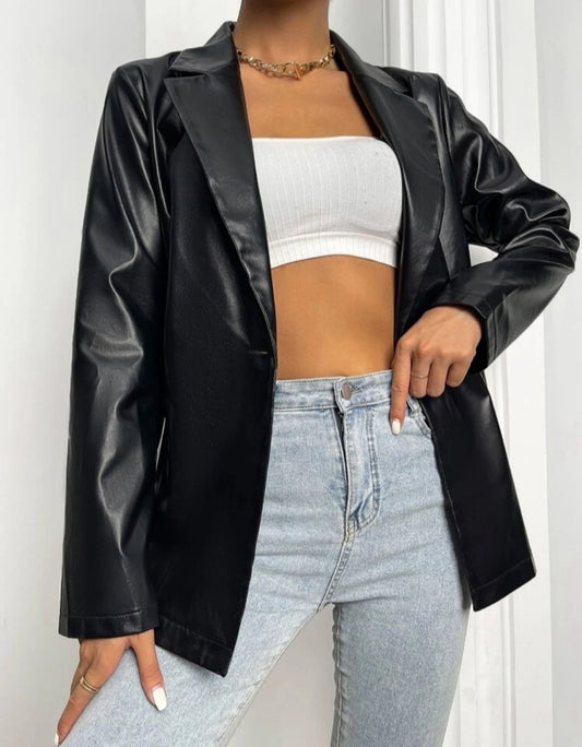 Blazer en cuerina