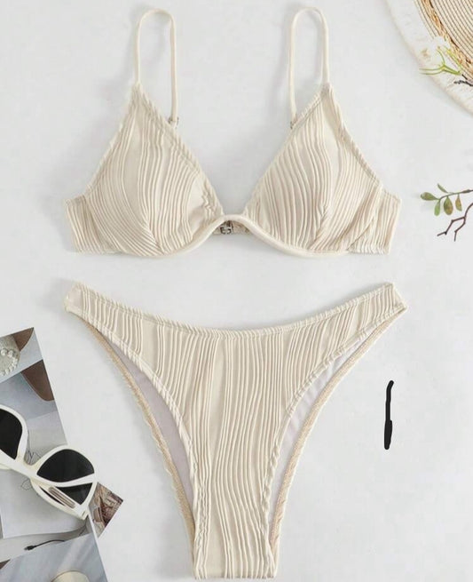 Bikini con aro unicolor