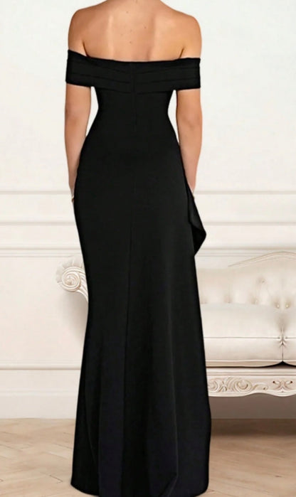 Vestido daly cuello bandeja