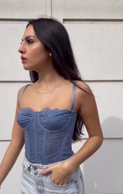 Corset sienna azul