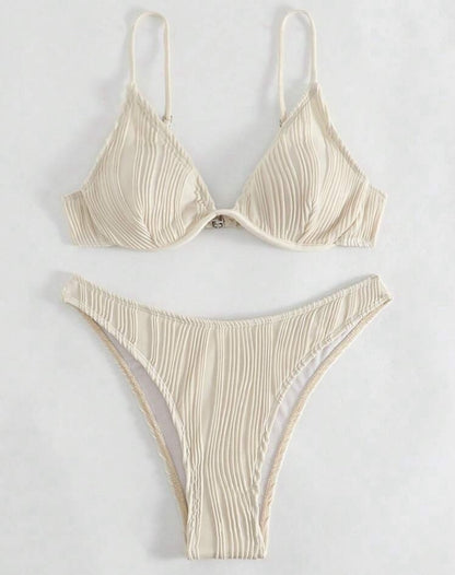 Bikini con aro unicolor