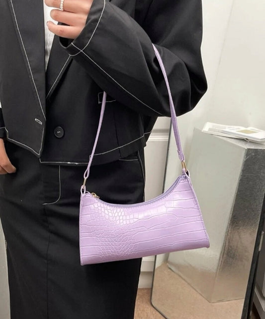 Bolso hombro lila